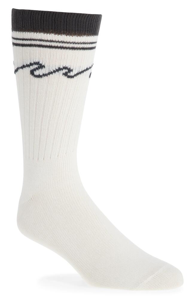 AMIRI Wave Stripe Socks in Black/White Cover