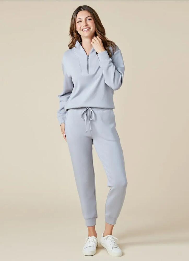 Softies Athleisure DreamTech 1/4 Zip Jogger Set in Grey Cover