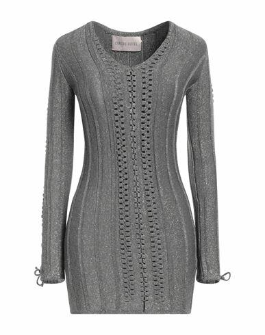 Circus Hotel Woman Mini dress Grey Viscose, Polyamide, Metallic fiber, Polyester Cover