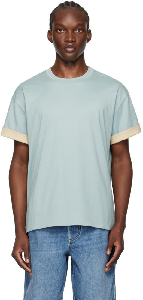 Bottega Veneta Blue Double Layer T-Shirt Cover