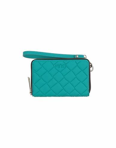 Gum Design Woman Wallet Turquoise Recycled PVC Cover