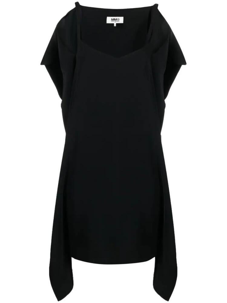 MM6 Maison Margiela square-neck sleeveless dress - Black Cover