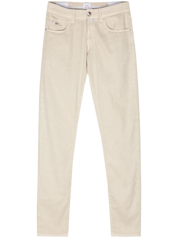 Sartoria Tramarossa mid-rise tapered trousers - Neutrals Cover