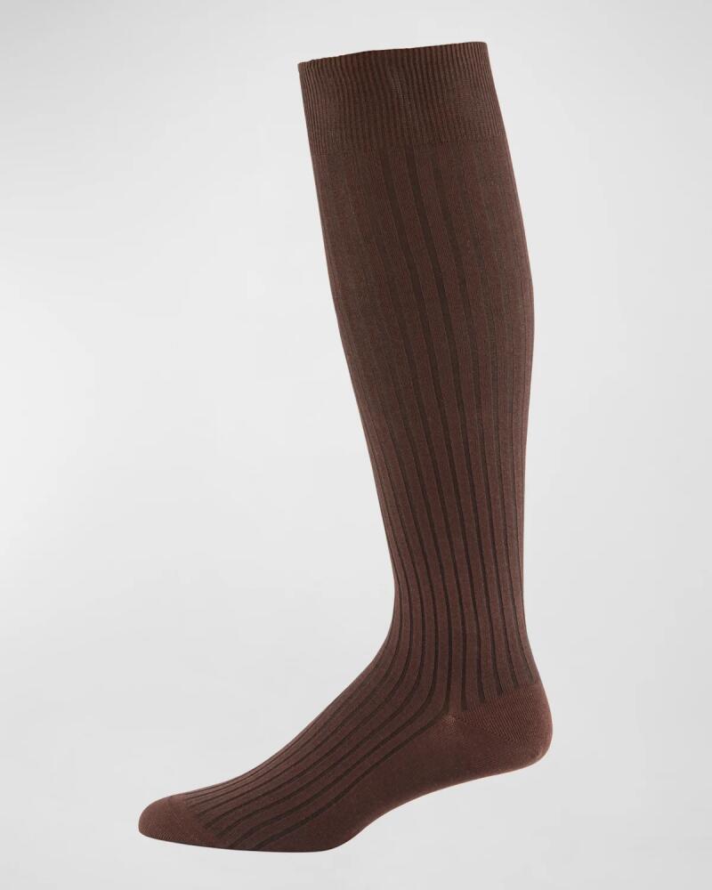 Neiman Marcus Core-Spun Socks, Over-the-Calf Cover