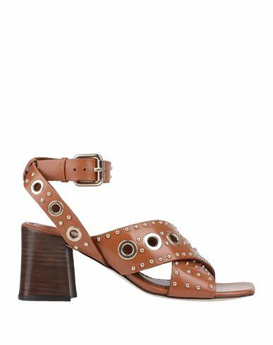 Maje Woman Sandals Tan Soft Leather Cover