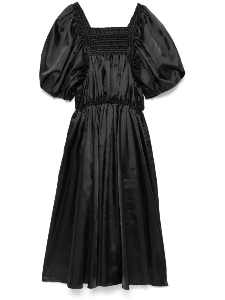 Noir Kei Ninomiya smocked midi dress - Black Cover