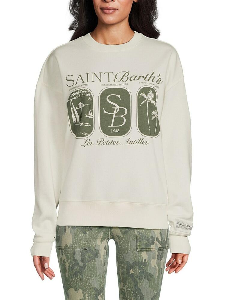 WeWoreWhat Women's Logo Graphic Sweatshirt - Off White Cover