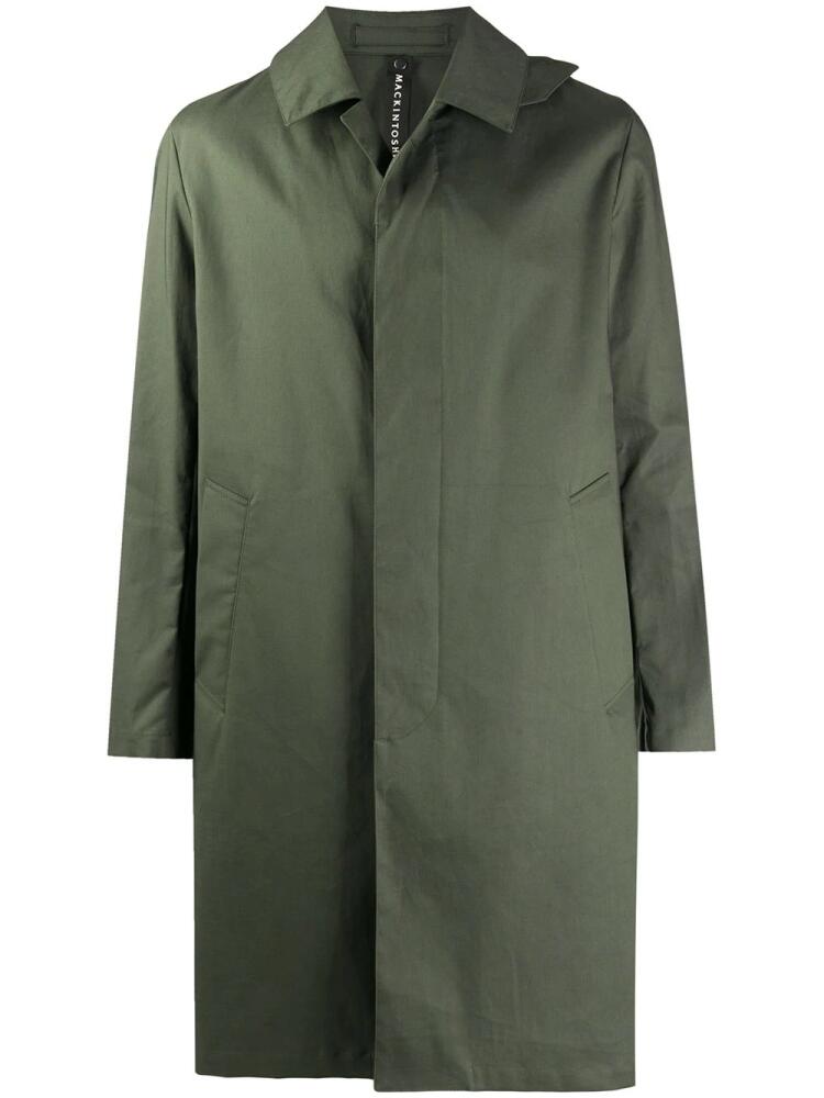 Mackintosh MANCHESTER single-breasted car coat - Green Cover