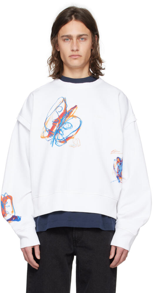 Études White Ciment Parade Sweatshirt Cover