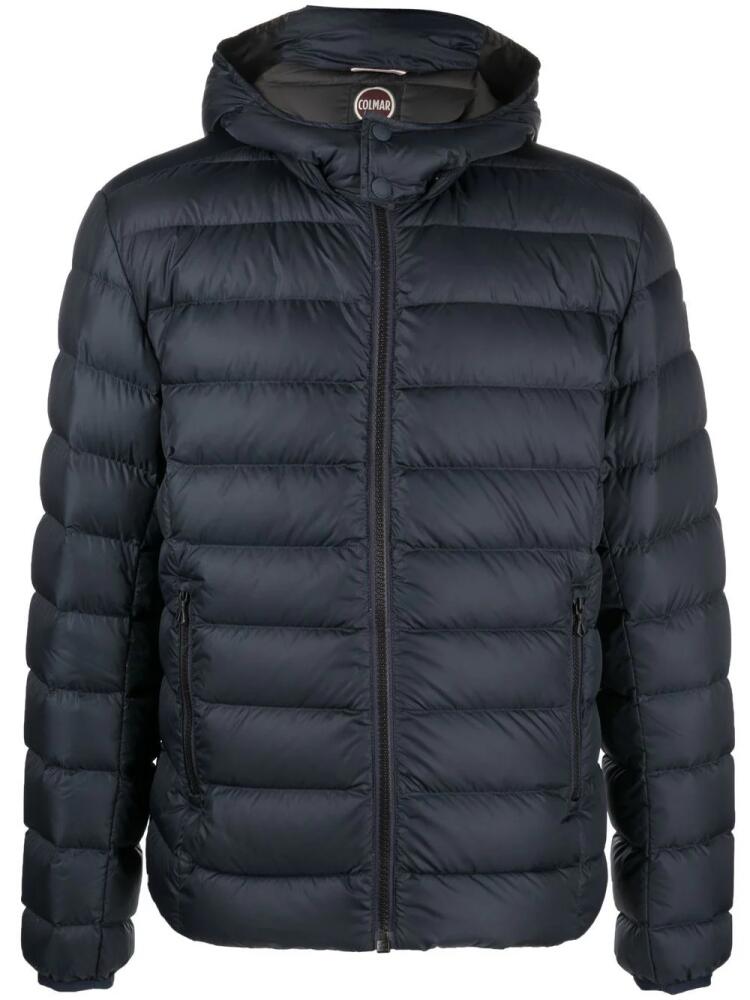 Colmar quilted zip-up hooded jacket - Blue Cover