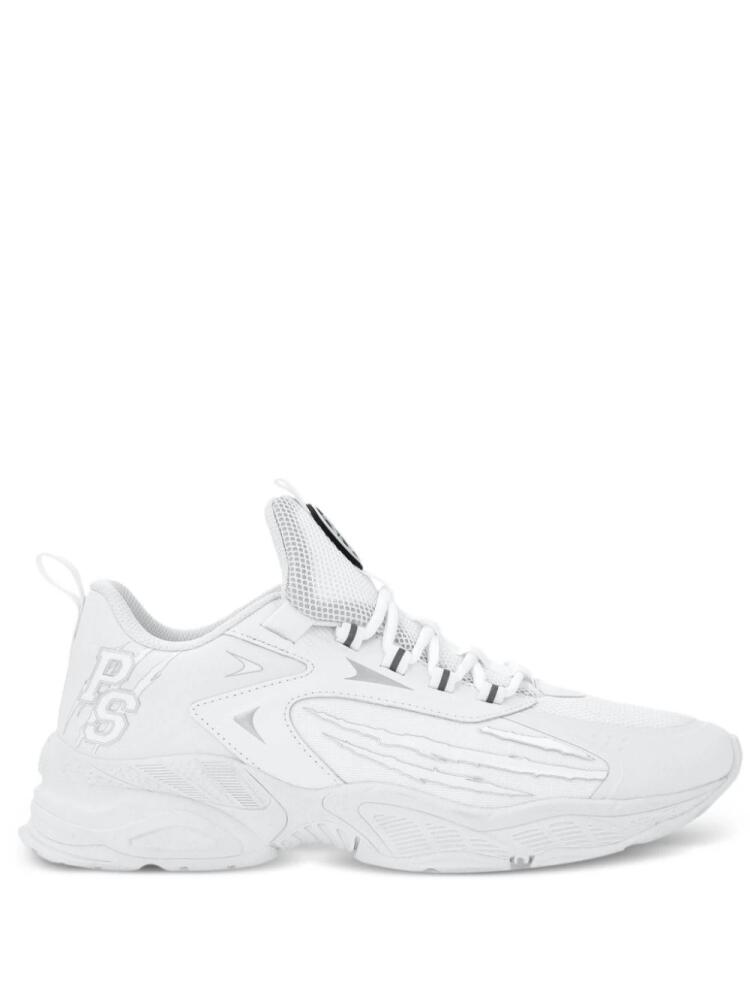 Plein Sport Lo-Top logo-print sneakers - White Cover