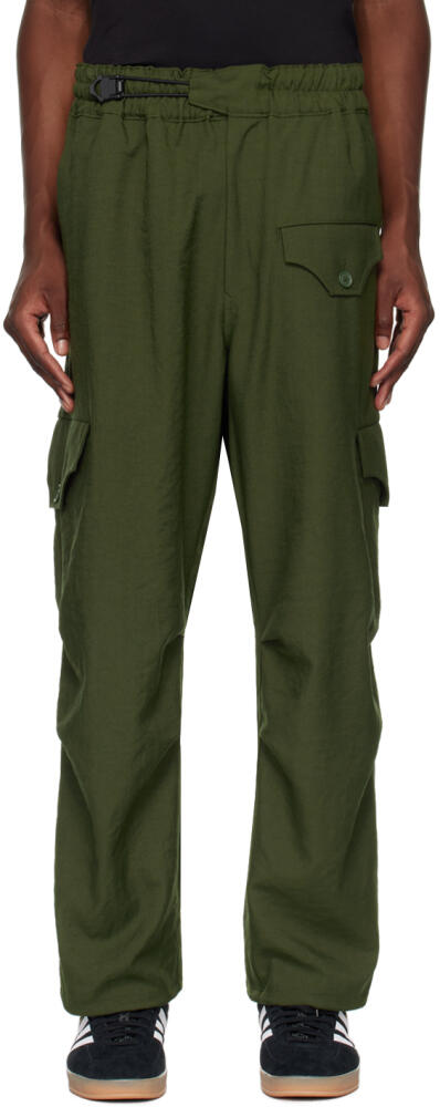 Y-3 Green Sport Uniform Straight Leg Cargo Pants Cover