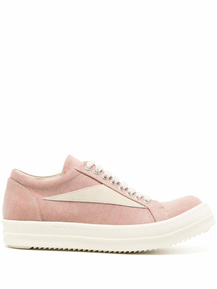 Rick Owens DRKSHDW Lido Vintage lace-up sneakers - Pink Cover