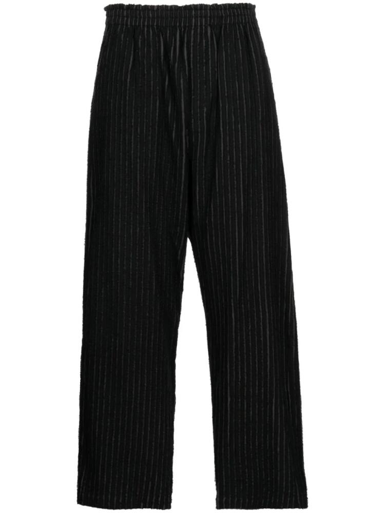 Craig Green ripped striped straight-leg trousers - Black Cover