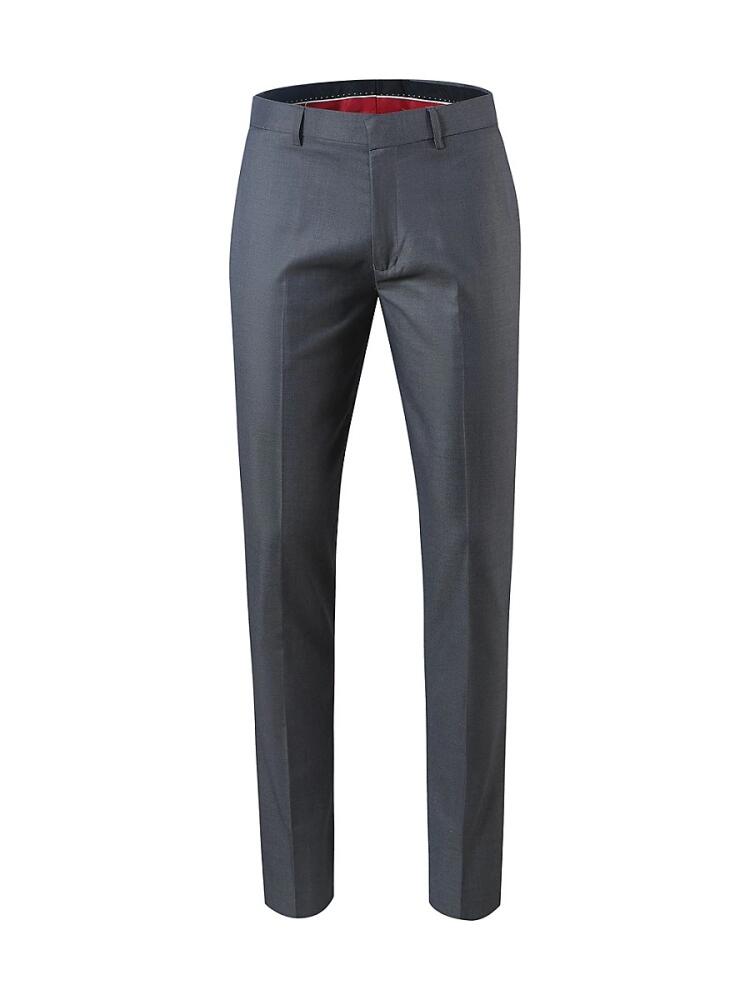 Elie Balleh Men's Slim Fit Dress Pants - Grey Cover