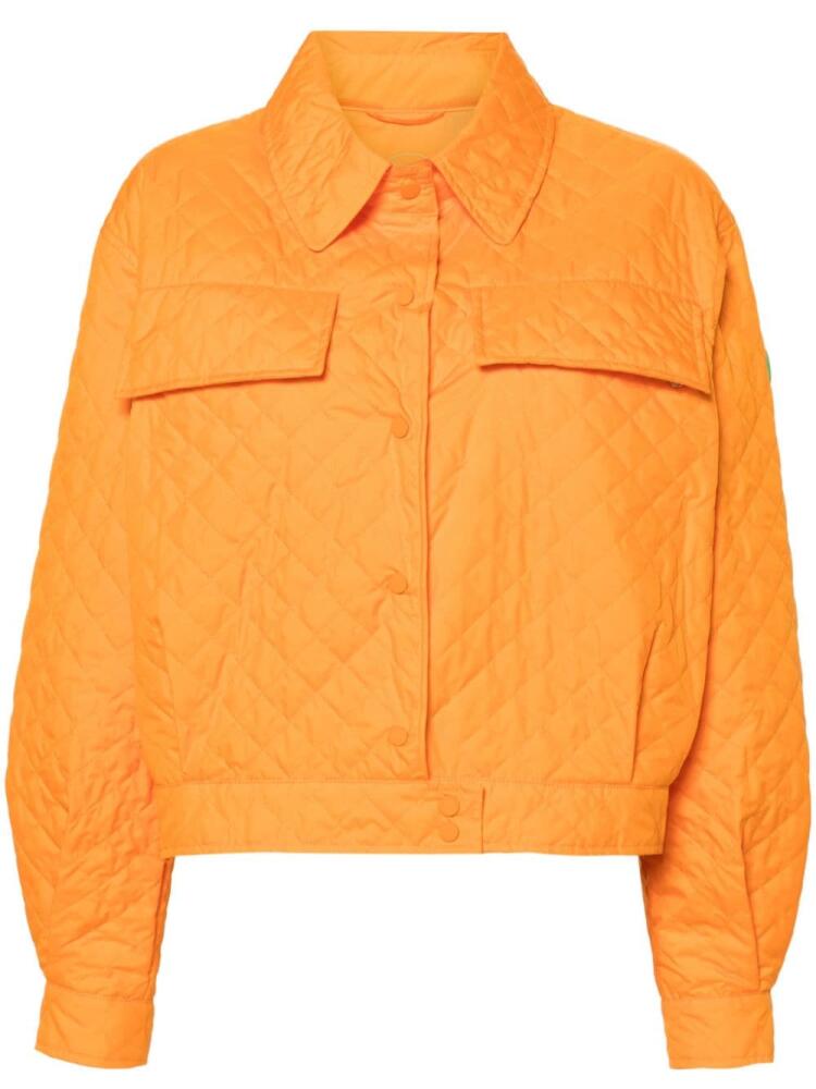 Save The Duck Lana logo-appliqué jacket - Orange Cover