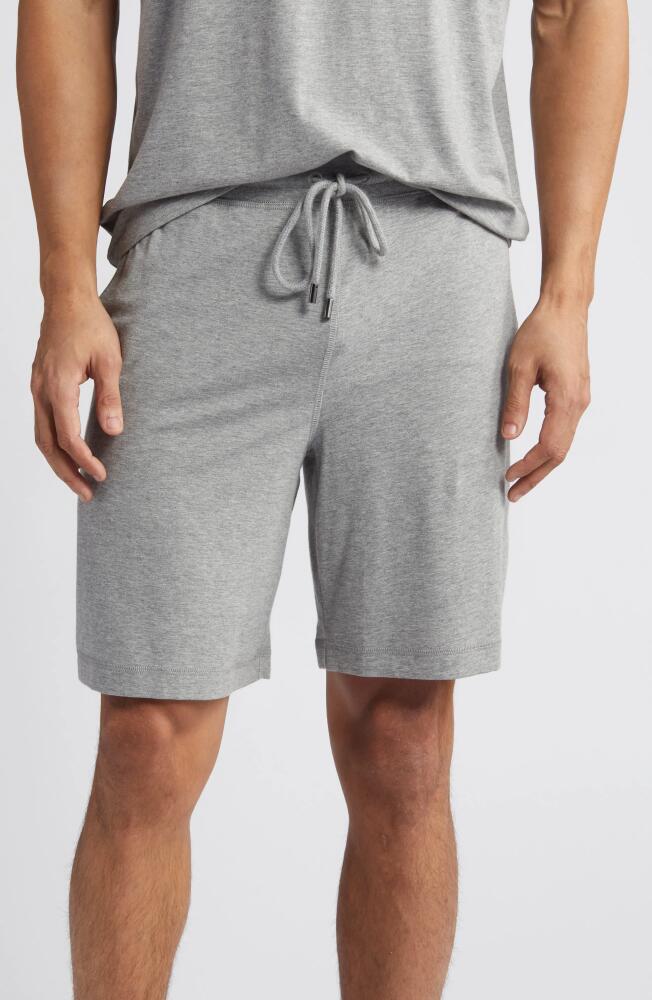 Daniel Buchler Cotton & Modal Pajama Shorts in Grey Heather Cover