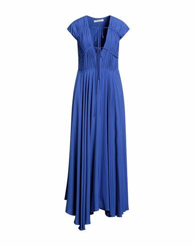 Liviana Conti Woman Maxi dress Blue Acetate, Silk Cover