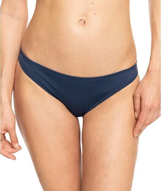 Roxy Solid Beach Classics Moderate Bottoms (Mood Indigo) Women's Swimwear Cover