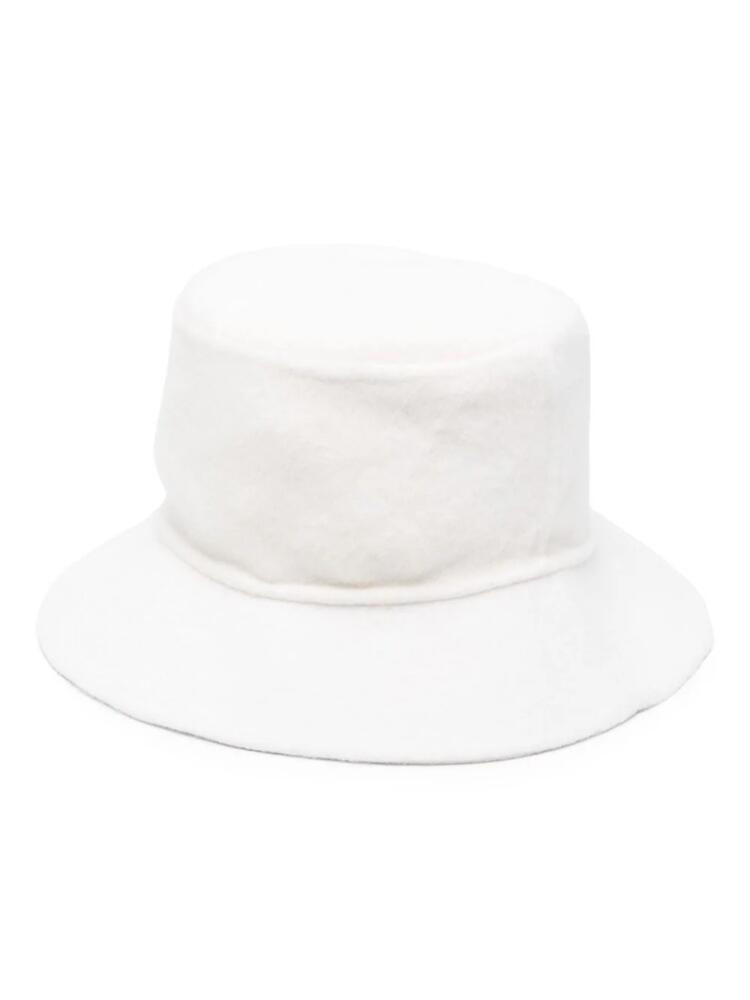 P.A.R.O.S.H. wide-brim wool bucket hat - White Cover