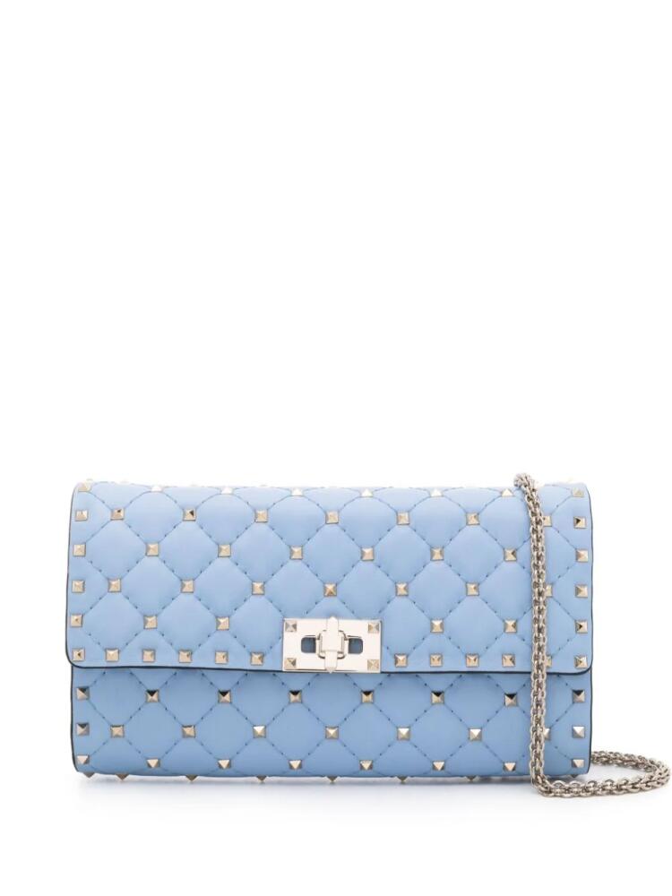 Valentino Garavani Rockstud Spike leather crossbody bag - Blue Cover