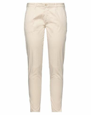 Barba Napoli Woman Pants Beige Cotton, Elastane Cover