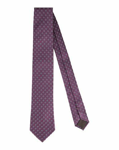 Caruso Man Ties & bow ties Dark purple Silk Cover