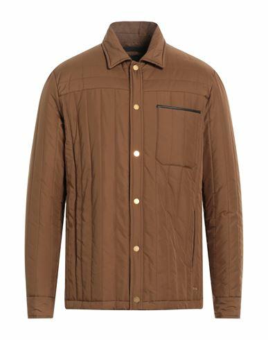 Dunhill Man Jacket Camel Polyester Cover