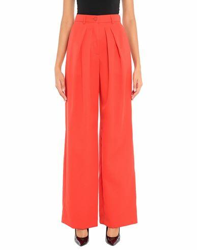 Rochas Woman Pants Red Wool Cover