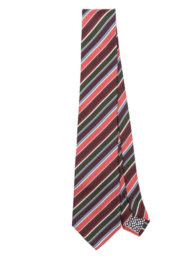 Paul Smith striped silk tie - Red Cover