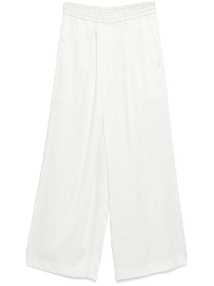 LVIR satin trousers - White Cover