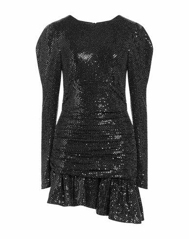 5rue Woman Mini dress Black Polyester, Elastane Cover