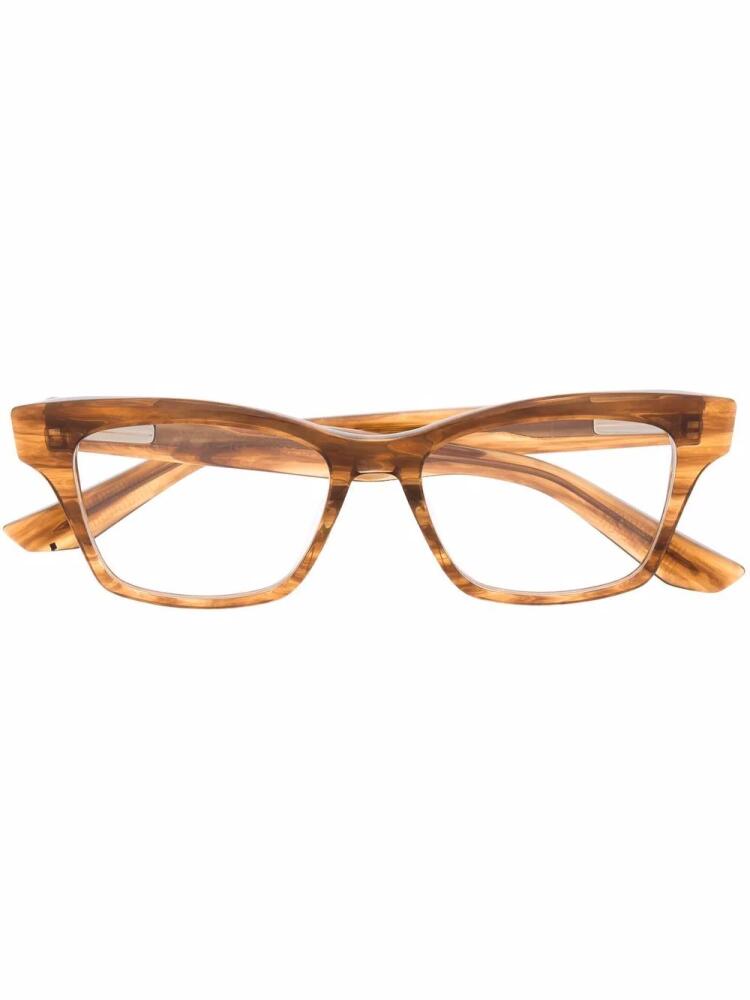 Akoni Vista square-frame glasses - Brown Cover