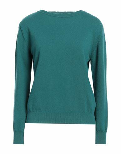 Bellwood Woman Sweater Dark green Wool, Cashmere Cover