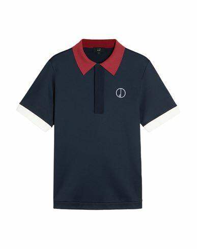 Dunhill Man Polo shirt Midnight blue Cotton Cover