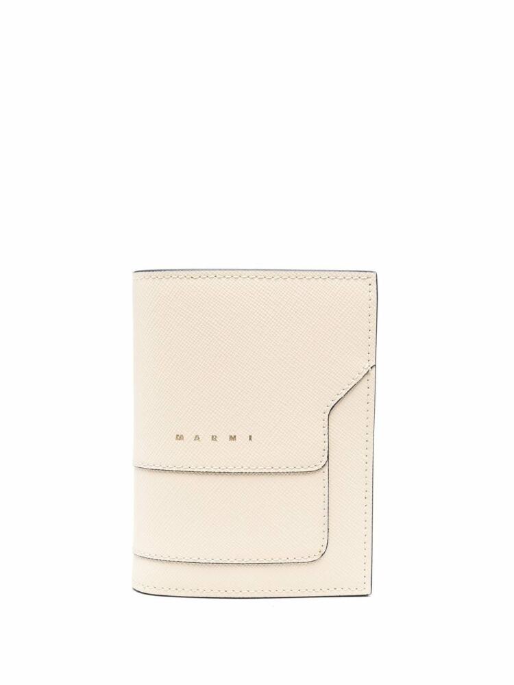 Marni leather bi-fold wallet - Neutrals Cover