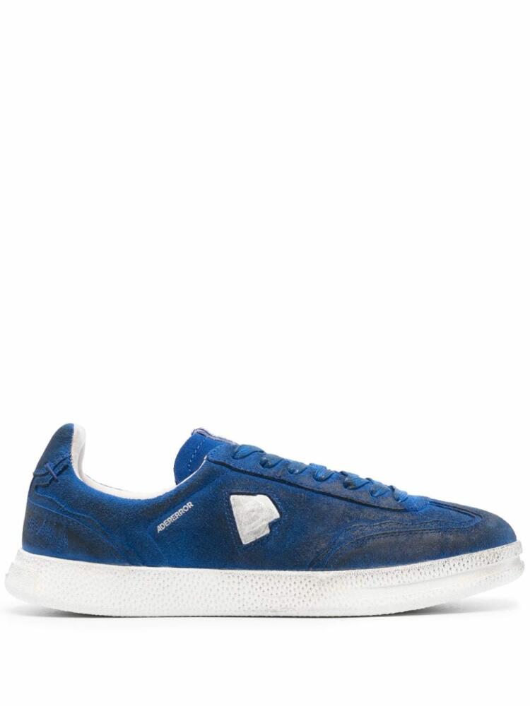 Ader Error Raff logo-embroidered suede sneakers - Blue Cover