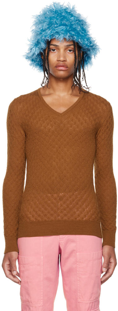 Dries Van Noten Brown Nanno Sweater Cover