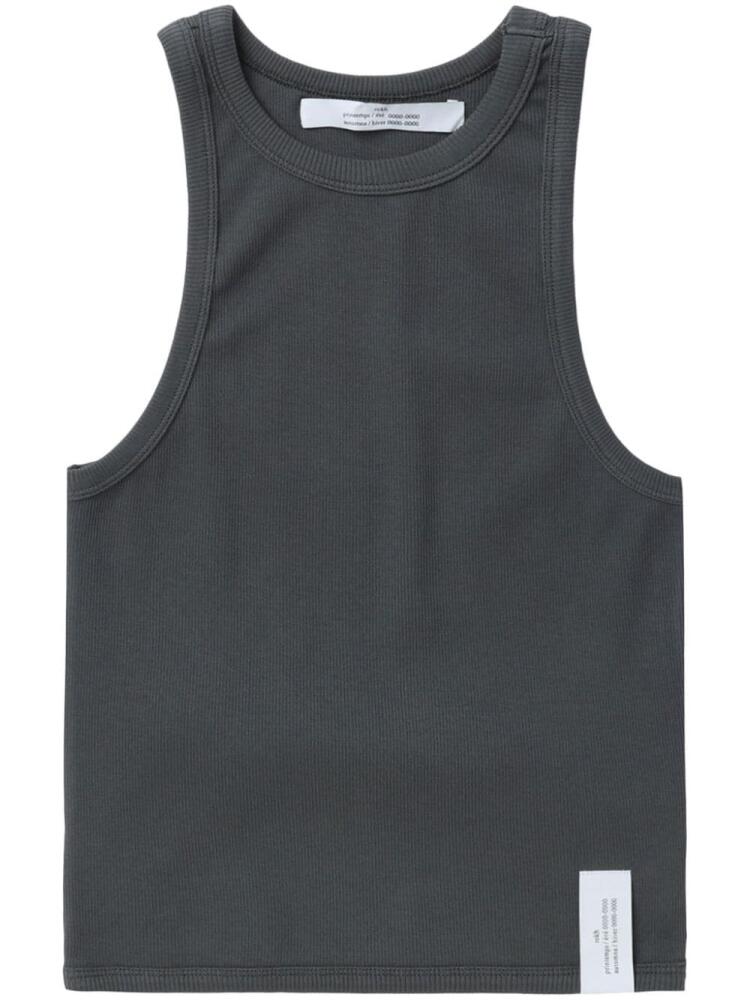 Rokh ribbed-knit tank top - Grey Cover