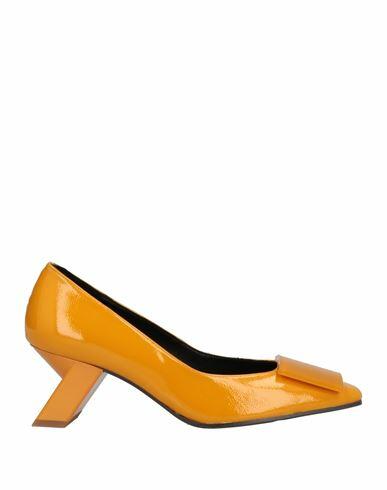 Daniele Ancarani Woman Pumps Ocher Soft Leather Cover