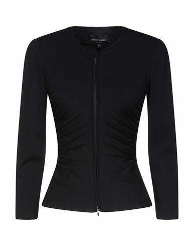 Emporio Armani Woman Blazer Midnight blue Viscose, Polyamide, Elastane, Polyester Cover