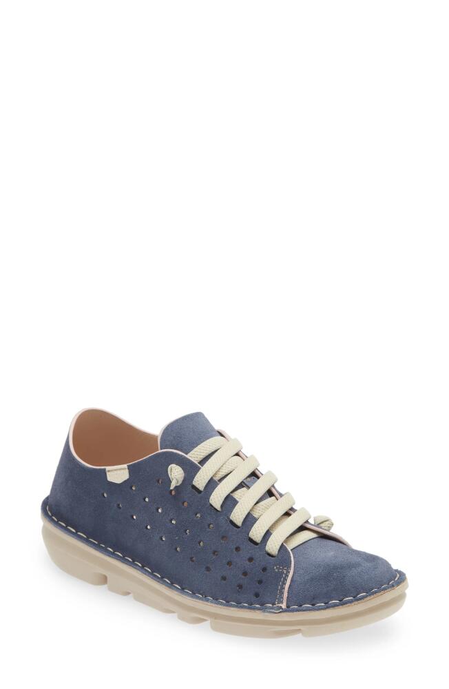 On Foot Perforated Sneaker in Jeans Blue Cover