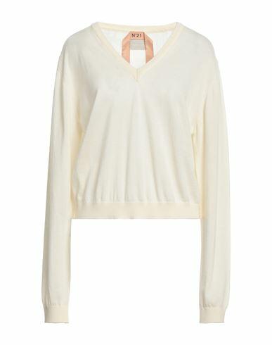 N°21 Woman Sweater Ivory Virgin Wool Cover