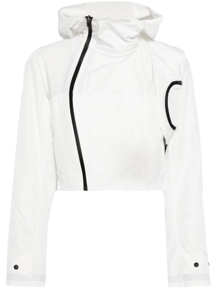 Hyein Seo hooded cropped shell jacket - White Cover