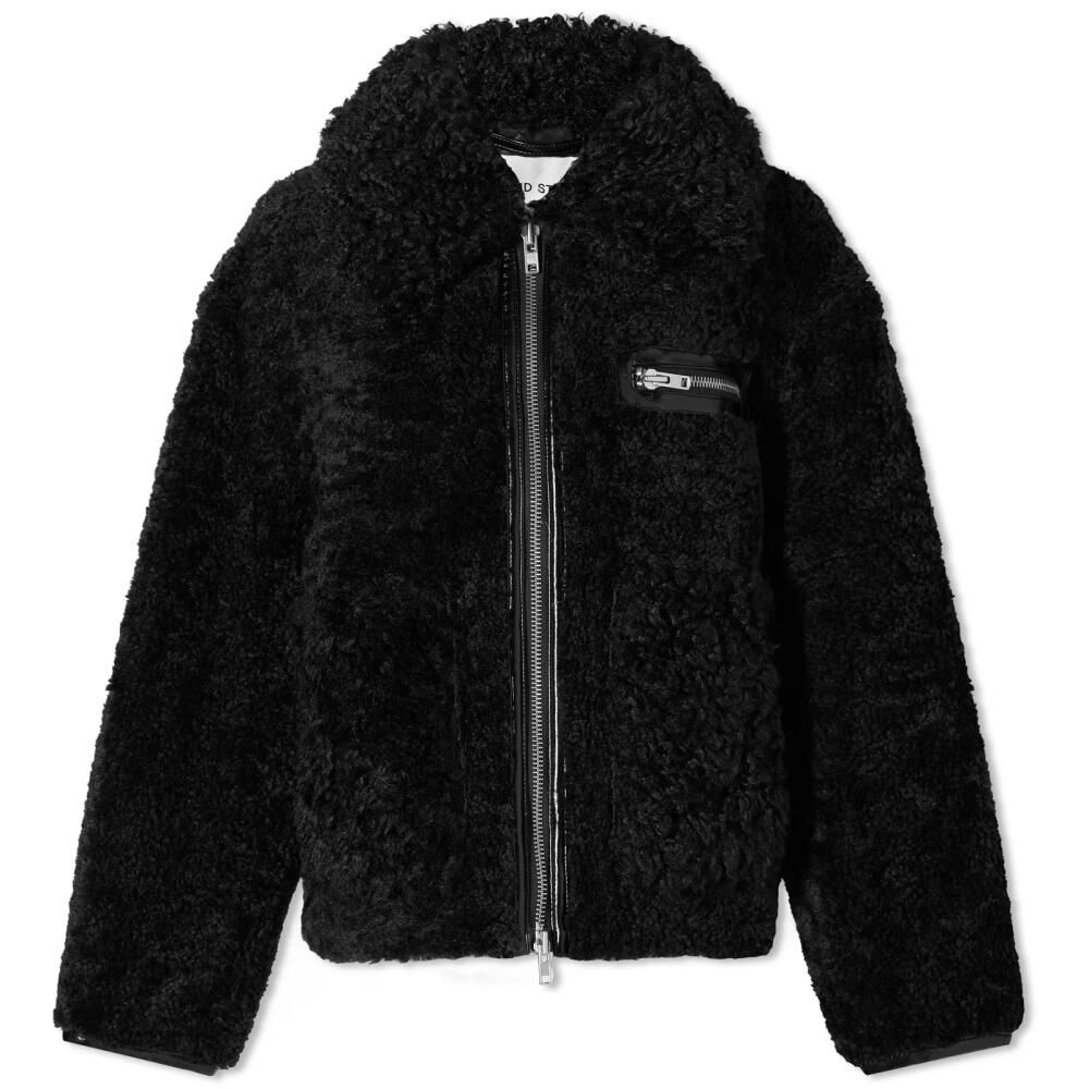 Stand Studio Women's Joann Faux Shearling Jacket in Black Cover