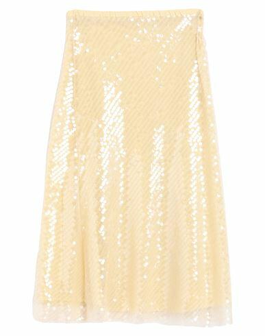 Ottod'ame Woman Midi skirt Yellow Polyester, Polyamide Cover