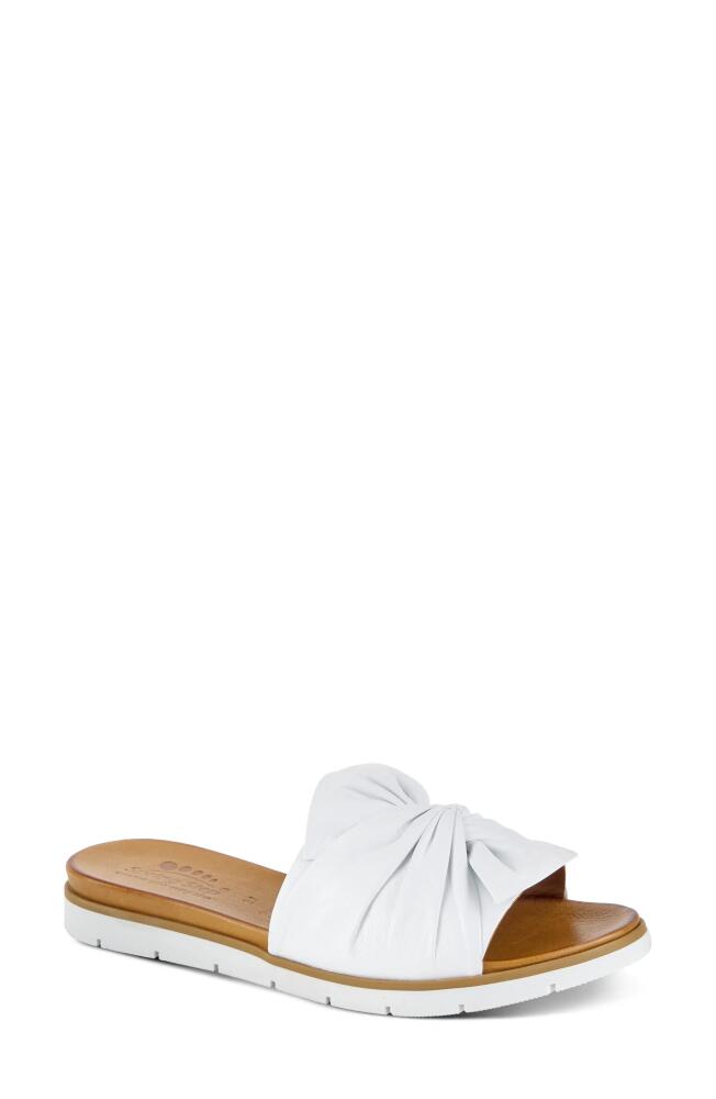 Spring Step Lavona Slide Sandal in White Cover