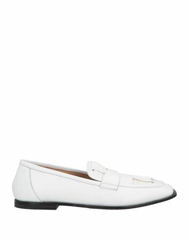 Seboy's Woman Loafers White Leather Cover