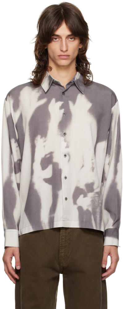 Carne Bollente Gray & Off-White Twilight Touch Shirt Cover