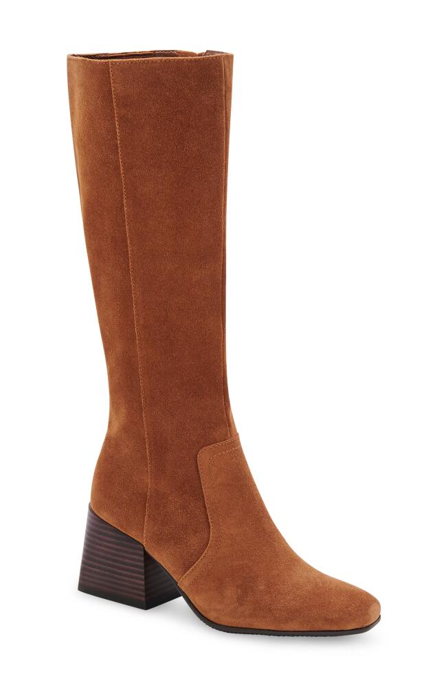 Blondo Tessa Waterproof Knee High Boot in Cognac Suede Cover